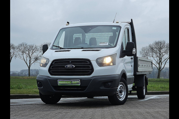 Ford Transit 310 2.0 TDCI L3 Open-Laadbak NAP Airco Oh-historie 1e Eigenaar 3-Zits Trekhaak!