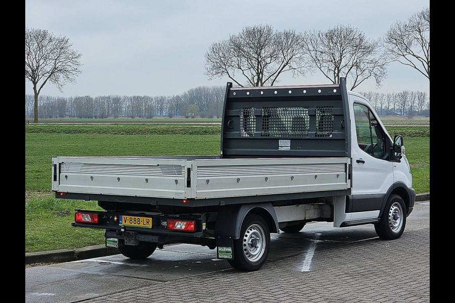 Ford Transit 310 2.0 TDCI L3 Open-Laadbak NAP Airco Oh-historie 1e Eigenaar 3-Zits Trekhaak!