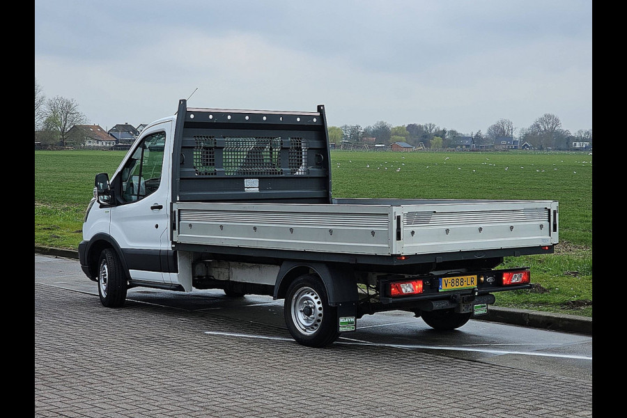 Ford Transit 310 2.0 TDCI L3 Open-Laadbak NAP Airco Oh-historie 1e Eigenaar 3-Zits Trekhaak!