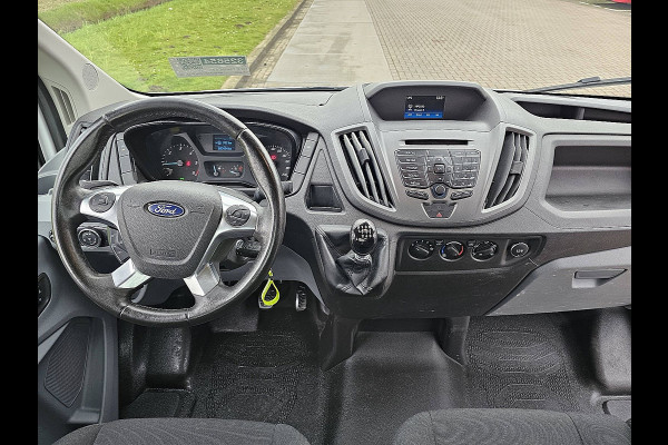 Ford Transit 310 2.0 TDCI L3 Open-Laadbak NAP Airco Oh-historie 1e Eigenaar 3-Zits Trekhaak!