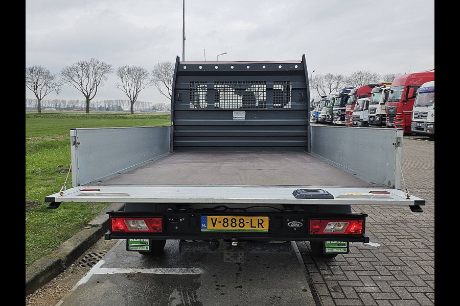 Ford Transit 310 2.0 TDCI L3 Open-Laadbak NAP Airco Oh-historie 1e Eigenaar 3-Zits Trekhaak!