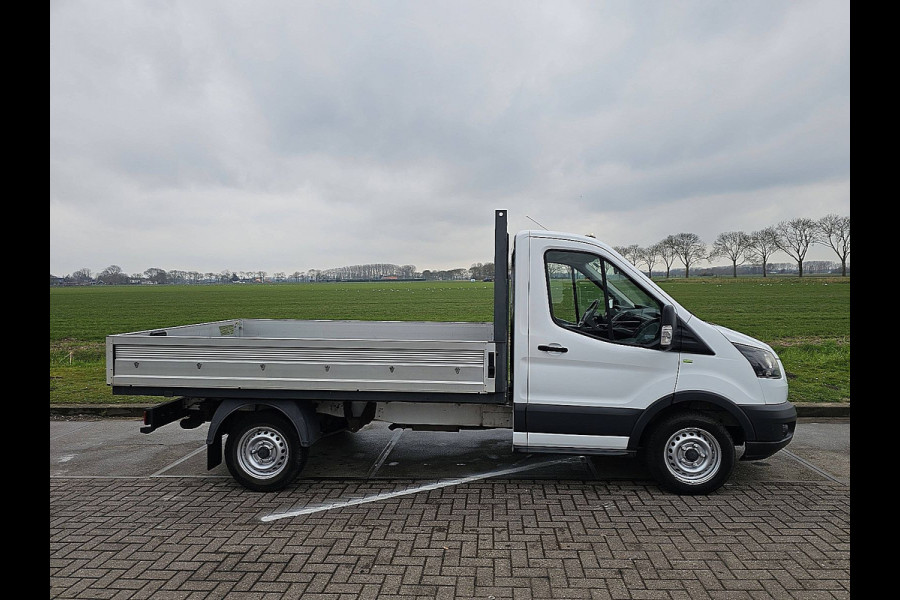 Ford Transit 310 2.0 TDCI L3 Open-Laadbak NAP Airco Oh-historie 1e Eigenaar 3-Zits Trekhaak!