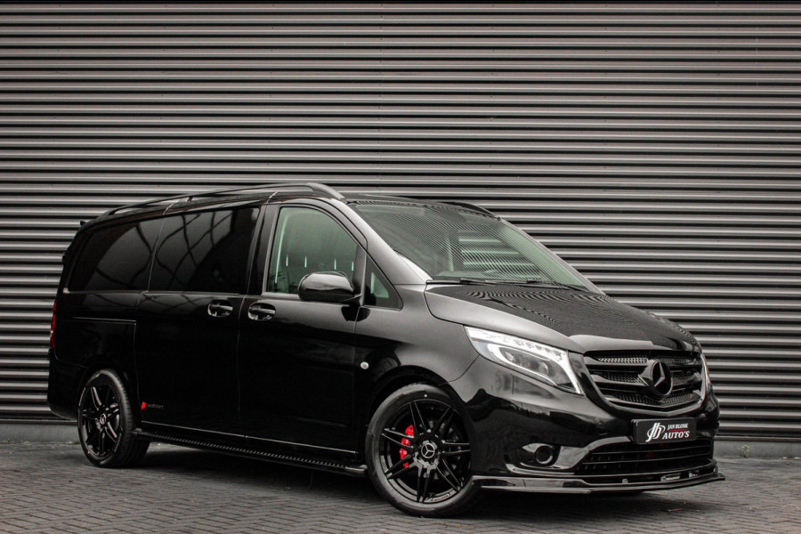 Mercedes-Benz Vito 136PK JB-EDITION FULL BLACK / AMG / SPOILER /VERLAGINGSVEREN / NAVIGATIE / SIDE-BARS / TREKHAAK / CRUISECRONTOL