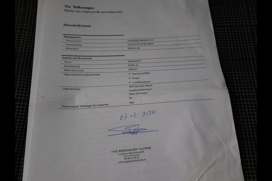 Volkswagen Golf 2.0 TSI GTI 245 PK + PANORAMA | MOONSTONE GREY | SFEERVERL. | CAMERA | ACC | 19 INCH | STUURVERW.