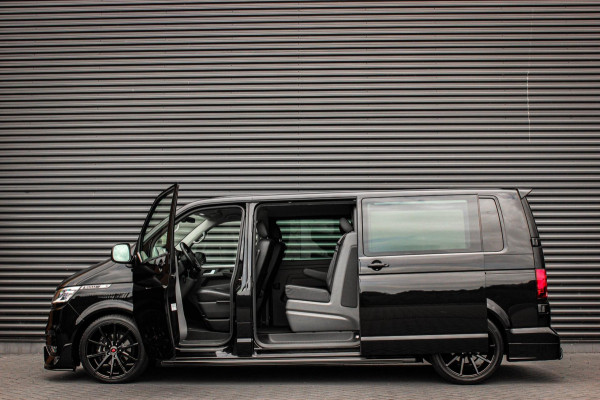 Volkswagen Transporter 2.0 TDI L2H1 150PK BULLI DC DUBBEL CABINE / LEIGHTONVANS BODYKIT / FULL OPTINS / LEDER / FULL BLACK / APPLE