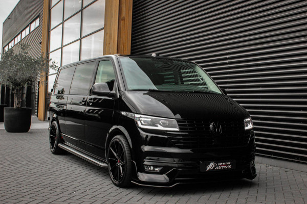 Volkswagen Transporter 2.0 TDI L2H1 150PK BULLI DC DUBBEL CABINE / LEIGHTONVANS BODYKIT / FULL OPTINS / LEDER / FULL BLACK / APPLE