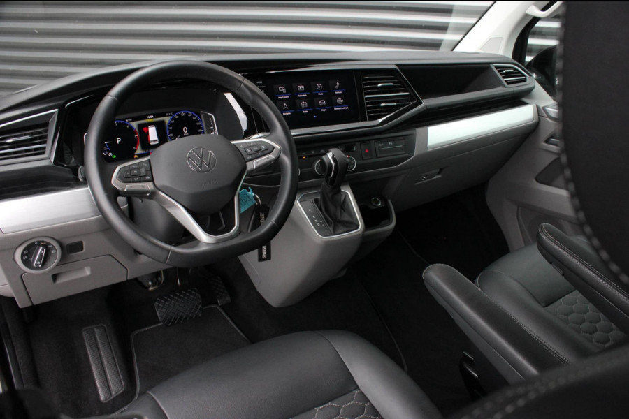 Volkswagen Transporter 2.0 TDI L2H1 150PK BULLI DC DUBBEL CABINE / LEIGHTONVANS BODYKIT / FULL OPTINS / LEDER / FULL BLACK / APPLE