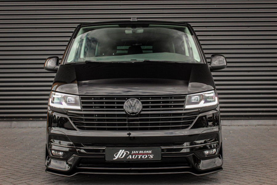 Volkswagen Transporter 2.0 TDI L2H1 150PK BULLI DC DUBBEL CABINE / LEIGHTONVANS BODYKIT / FULL OPTINS / LEDER / FULL BLACK / APPLE