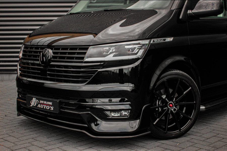 Volkswagen Transporter 2.0 TDI L2H1 150PK BULLI DC DUBBEL CABINE / LEIGHTONVANS BODYKIT / FULL OPTINS / LEDER / FULL BLACK / APPLE