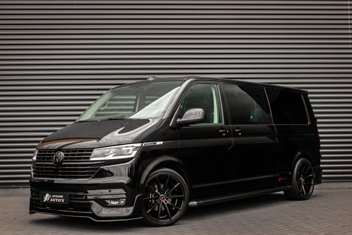 Volkswagen Transporter 2.0 TDI L2H1 150PK BULLI DC DUBBEL CABINE / LEIGHTONVANS BODYKIT / FULL OPTINS / LEDER / FULL BLACK / APPLE