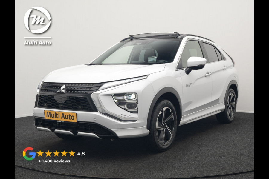 Mitsubishi Eclipse Cross 2.4 Instyle PHEV 188pk Dealer O.H. | Trekhaak Afn. | Panodak | Head Up | Adaptive Cruise | 360 Camera | Lederen Sportstoelen & Stuur Verwarmd | Apple Carplay | Keyless | Blis | Navigatie TomTom | Plug