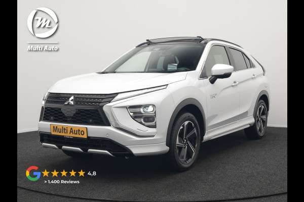 Mitsubishi Eclipse Cross 2.4 Instyle PHEV 188pk Dealer O.H. | Trekhaak Afn. | Panodak | Head Up | Adaptive Cruise | 360 Camera | Lederen Sportstoelen & Stuur Verwarmd | Apple Carplay | Keyless | Blis | Navigatie TomTom | Plug