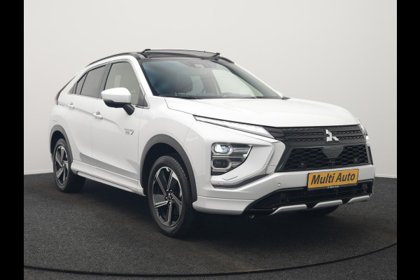 Mitsubishi Eclipse Cross 2.4 Instyle PHEV 188pk Dealer O.H | Trekhaak Afn. | Panodak | Adaptive Cruise | 360 Camera | Lederen Sportstoelen & Stuur Verwarmd | Keyless | Apple Carplay | Blis | Navigatie | Lane Assist | Plug In Hybrid