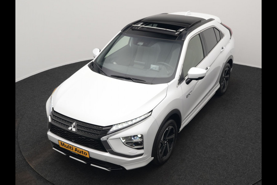 Mitsubishi Eclipse Cross 2.4 Instyle PHEV 188pk Dealer O.H | Trekhaak Afn. | Panodak | Adaptive Cruise | 360 Camera | Lederen Sportstoelen & Stuur Verwarmd | Keyless | Apple Carplay | Blis | Navigatie | Lane Assist | Plug In Hybrid
