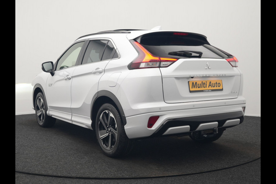 Mitsubishi Eclipse Cross 2.4 Instyle PHEV 188pk Dealer O.H | Trekhaak Afn. | Panodak | Adaptive Cruise | 360 Camera | Lederen Sportstoelen & Stuur Verwarmd | Keyless | Apple Carplay | Blis | Navigatie | Lane Assist | Plug In Hybrid