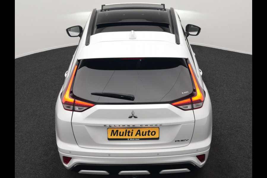 Mitsubishi Eclipse Cross 2.4 Instyle PHEV 188pk Dealer O.H | Trekhaak Afn. | Panodak | Adaptive Cruise | 360 Camera | Lederen Sportstoelen & Stuur Verwarmd | Keyless | Apple Carplay | Blis | Navigatie | Lane Assist | Plug In Hybrid