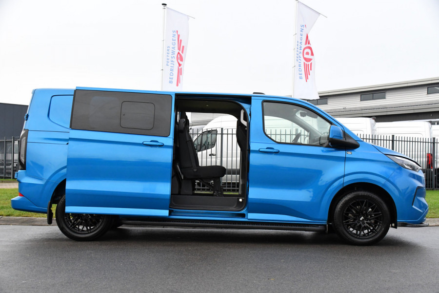 Ford Transit Custom 300 2.0 TDCI L2H1 Limited DC PB Edition Virtual, Cruise, Carplay, 2 x Schuifdeur, LED, 136pk, Automaat, Stuurverwarming, Stoelverwarming, Uniek!