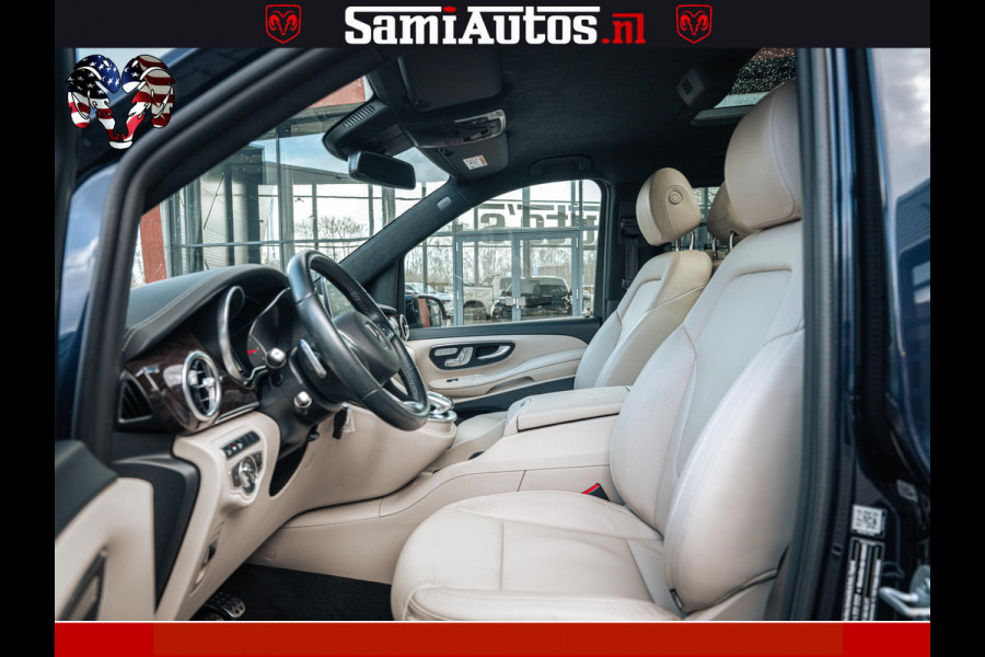 Mercedes-Benz V-Klasse AMG VIP PURE LUXE 6 PERSOONS | 4-MATIC | LANG | PANO DAK | EXCLUSIVE | ADAPTIVE CRUISE | ALCANTARA HEMEL | BURMESTER | 6 X STOELEN VERWARMD EN GEKOELD | ROYALE (CLASS) BEEN RUIMTE |