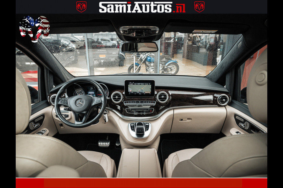 Mercedes-Benz V-Klasse AMG VIP PURE LUXE 6 PERSOONS | 4-MATIC | LANG | PANO DAK | EXCLUSIVE | ADAPTIVE CRUISE | ALCANTARA HEMEL | BURMESTER | 6 X STOELEN VERWARMD EN GEKOELD | ROYALE (CLASS) BEEN RUIMTE |