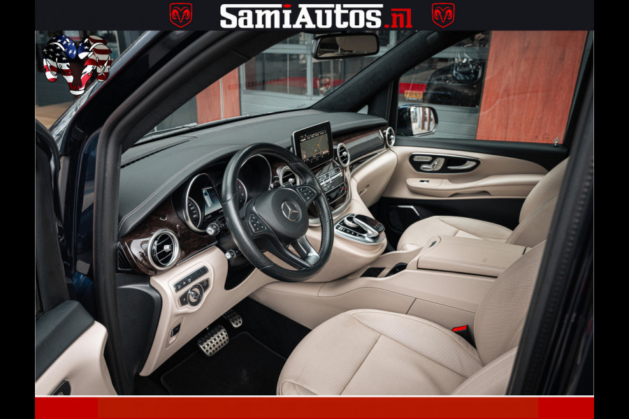 Mercedes-Benz V-Klasse AMG VIP PURE LUXE 6 PERSOONS | 4-MATIC | LANG | PANO DAK | EXCLUSIVE | ADAPTIVE CRUISE | ALCANTARA HEMEL | BURMESTER | 6 X STOELEN VERWARMD EN GEKOELD | ROYALE (CLASS) BEEN RUIMTE |
