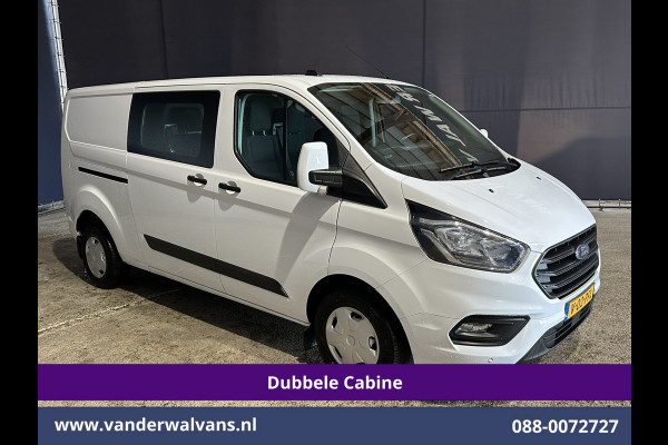 Ford Transit Custom 2.0 TDCI 131pk L2H1 Dubbele Cabine Euro6 Airco | 6-Zits | LED | Cruisecontrol | Parkeersensoren Achterklep, 2800kg trekvermogen