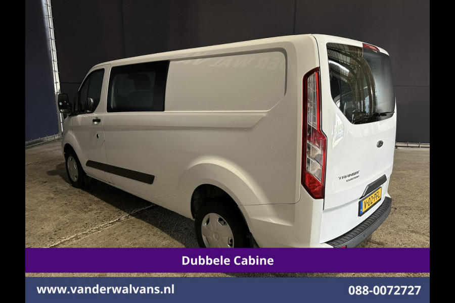Ford Transit Custom 2.0 TDCI 131pk L2H1 Dubbele Cabine Euro6 Airco | 6-Zits | LED | Cruisecontrol | Parkeersensoren Achterklep, 2800kg trekvermogen