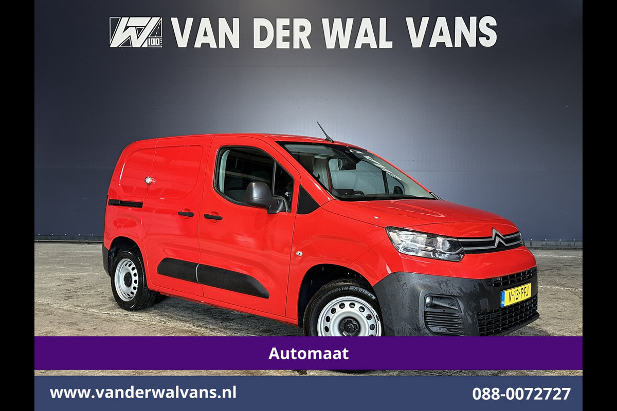 Citroën Berlingo 1.2 PureTech 130pk Automaat L1H1 Benzine Euro6 Airco | 3-Zits | 2x Zijdeur | Navigatie | Camera Apple Carplay, Android Auto, Cruisecontrol, Parkeersensoren, Bijrijdersbank