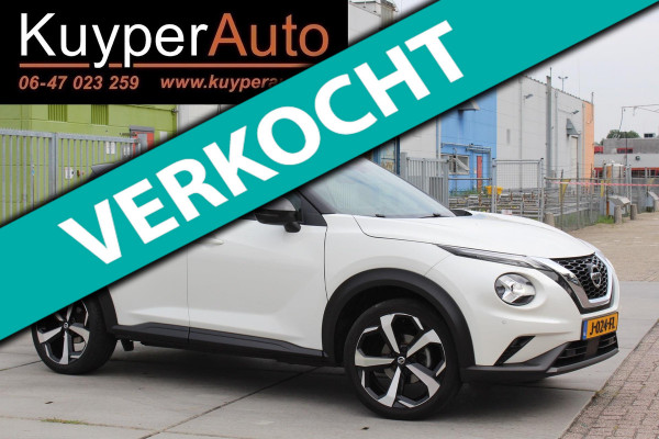 Nissan Juke 1.0 DIG-T Tekna 1E EIG RONDOM CAMERA BOSE KEYLESS HALF LEDER NAVI VOL OPTIES