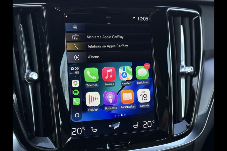 Volvo V60 2.0 T4 Momentum Pro |1e Eigenaar | Leder, Navi, Camera, Stoelverw., El. A.klep | Polestar Engineered |Dealeronderhouden|