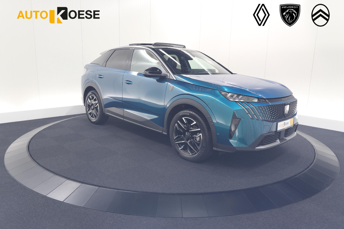 Peugeot 3008 1.2 Hybrid 136 GT | Panoramdak | 360 Camera | Stoelverwarming | Elektrische Kofferklep | Allseason Banden