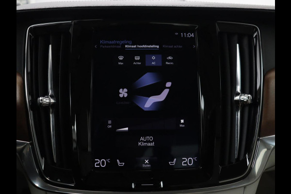 Volvo S90 2.0 T4 Business Luxury+ | Schuifdak | Stoelventilatie | Head-Up | Massage | Standkachel | 360 Camera | Leder | Head-Up | Adaptive cruise | Carplay | Park Assist | Achterbankverwarming | Navigatie