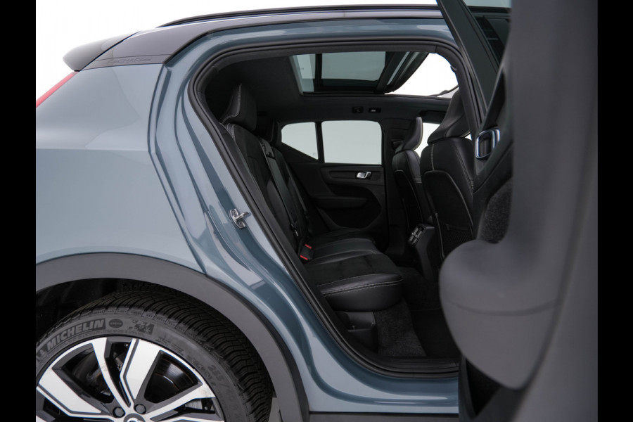 Volvo XC40 Recharge P8 AWD R-Design [ 3-Fase-11kW ] {SOH-90%} (INCL-BTW) Aut. *PANO | LEATHER-ALCANTARA | ADAPTIVE-CRUISE | DIGI-COCKPIT | FULL-LED | HARMAN/KARDON | TOPVIEW | NAVI-FULLMAP | ECC | PDC | KEYLESS | HEATED-SPORTSEATS | TOWBAR | 20''ALU*