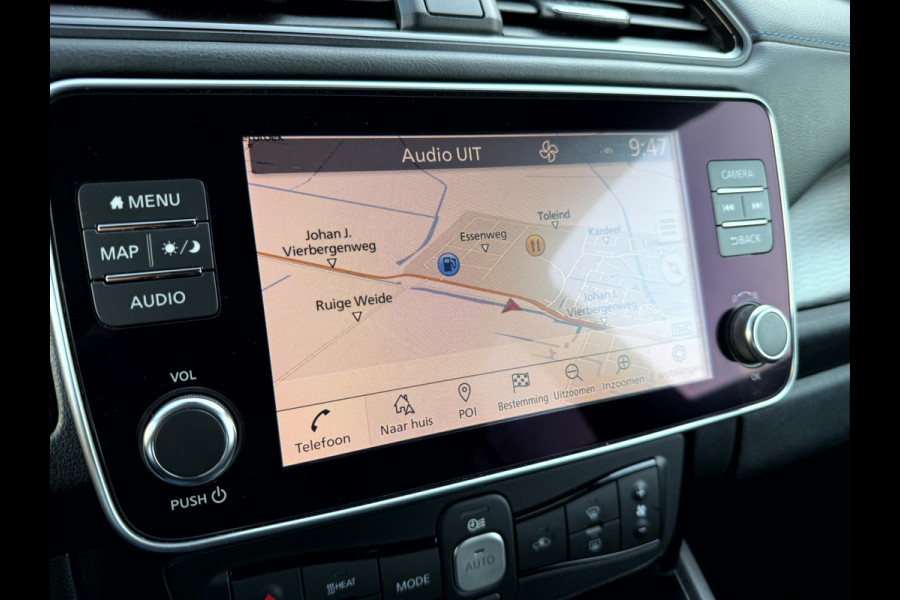 Nissan Leaf e+ Tekna 62 kWh SOH 93.2%, Leer, 360 camera, 17''Lmv