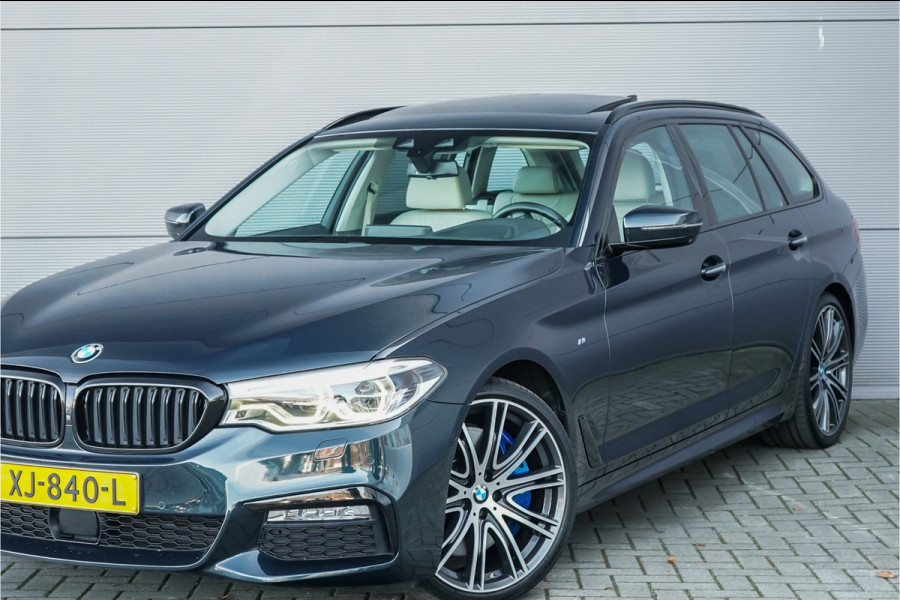 BMW 5 Serie Touring 540i xDrive High Ex M-Sport Speciale Kleur Stoelvent H/K 360° 20"