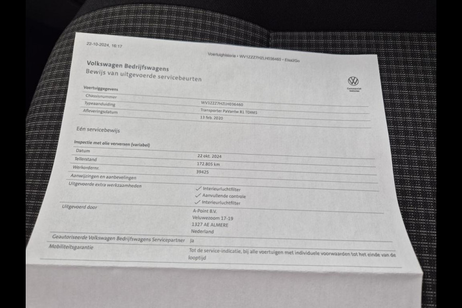 Volkswagen Transporter 2.0 TDI L2H1 30 Comfortline AIRCO / CRUISE CONTROLE / NAVI / CARPLAY / VERLAAGD