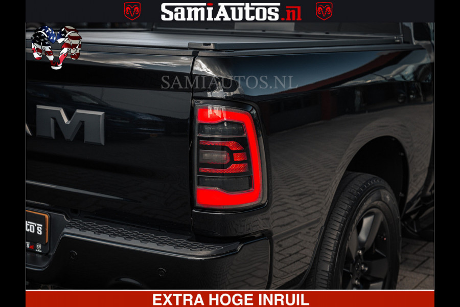 Dodge Ram BLACK OPS | 5.7 HEMI V8 402PK | MORIMOTO LED | Eerste Eigenaar | Diamond Black | Comfortabele Dubbele Cabine DC met Royale 5 Zitplaatsen |
