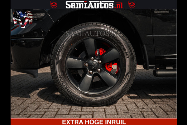Dodge Ram BLACK OPS | 5.7 HEMI V8 402PK | MORIMOTO LED | Eerste Eigenaar | Diamond Black | Comfortabele Dubbele Cabine DC met Royale 5 Zitplaatsen |