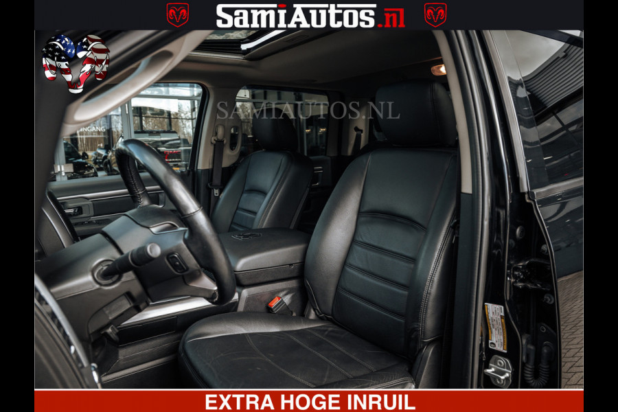 Dodge Ram BLACK OPS | 5.7 HEMI V8 402PK | MORIMOTO LED | Eerste Eigenaar | Diamond Black | Comfortabele Dubbele Cabine DC met Royale 5 Zitplaatsen |