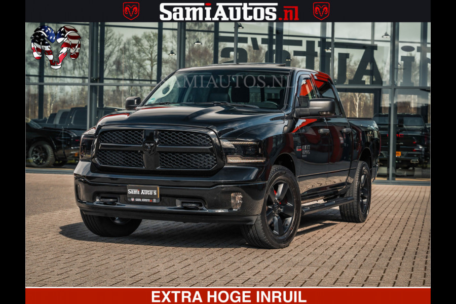 Dodge Ram BLACK OPS | 5.7 HEMI V8 402PK | MORIMOTO LED | Eerste Eigenaar | Diamond Black | Comfortabele Dubbele Cabine DC met Royale 5 Zitplaatsen |