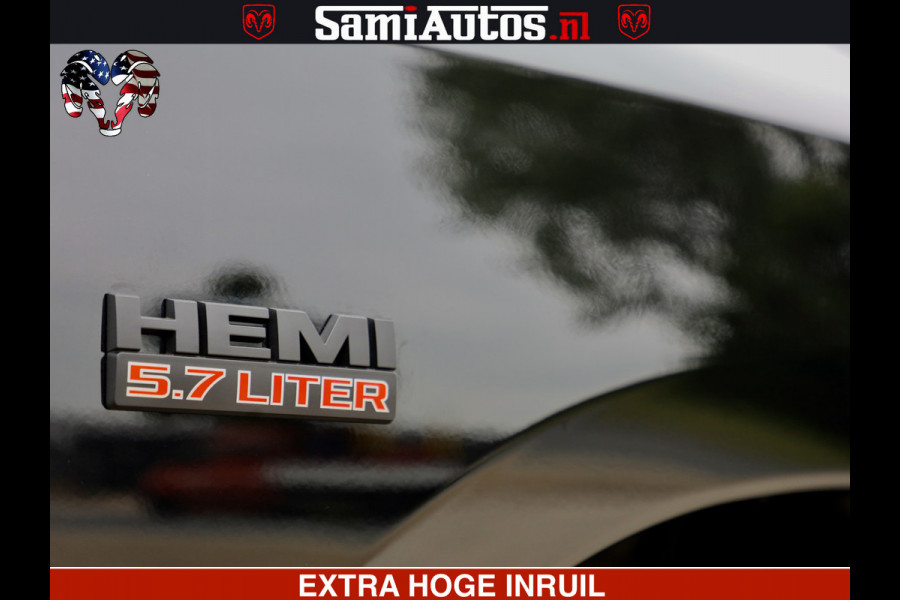 Dodge Ram BLACK OPS | 5.7 HEMI V8 402PK | MORIMOTO LED | Eerste Eigenaar | Diamond Black | Comfortabele Dubbele Cabine DC met Royale 5 Zitplaatsen |
