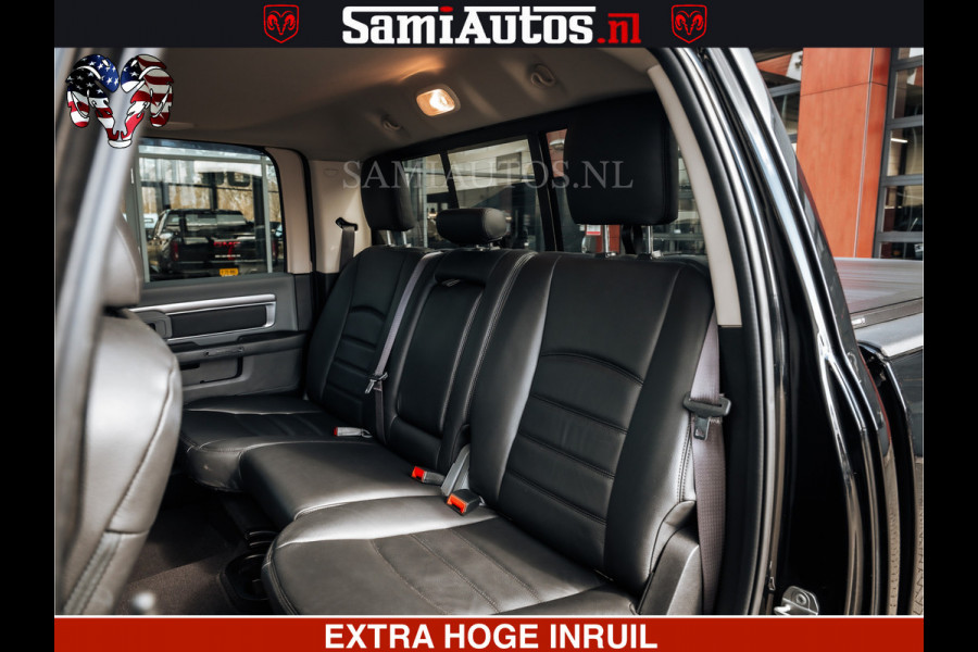 Dodge Ram BLACK OPS | 5.7 HEMI V8 402PK | MORIMOTO LED | Eerste Eigenaar | Diamond Black | Comfortabele Dubbele Cabine DC met Royale 5 Zitplaatsen |