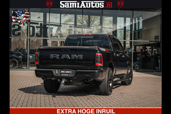 Dodge Ram BLACK OPS | 5.7 HEMI V8 402PK | MORIMOTO LED | Eerste Eigenaar | Diamond Black | Comfortabele Dubbele Cabine DC met Royale 5 Zitplaatsen |