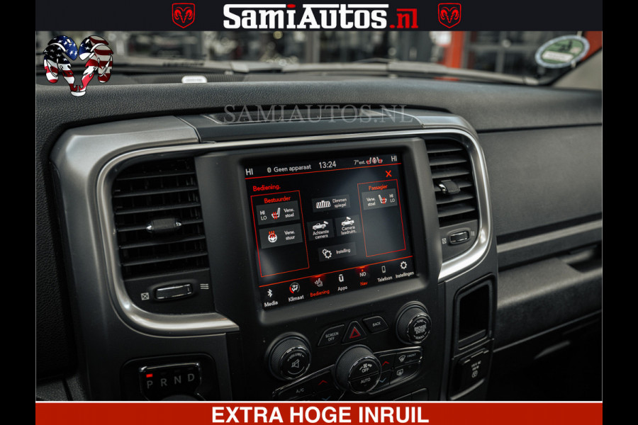Dodge Ram BLACK OPS | 5.7 HEMI V8 402PK | MORIMOTO LED | Eerste Eigenaar | Diamond Black | Comfortabele Dubbele Cabine DC met Royale 5 Zitplaatsen |