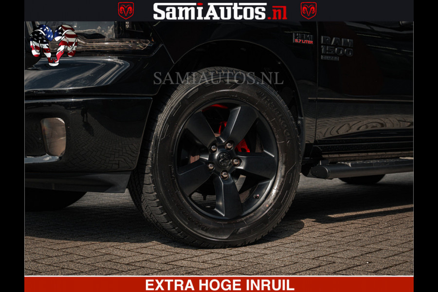 Dodge Ram BLACK OPS | 5.7 HEMI V8 402PK | MORIMOTO LED | Eerste Eigenaar | Diamond Black | Comfortabele Dubbele Cabine DC met Royale 5 Zitplaatsen |