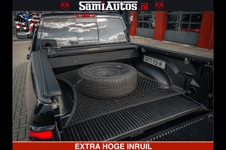 Dodge Ram BLACK OPS | 5.7 HEMI V8 402PK | MORIMOTO LED | Eerste Eigenaar | Diamond Black | Comfortabele Dubbele Cabine DC met Royale 5 Zitplaatsen |