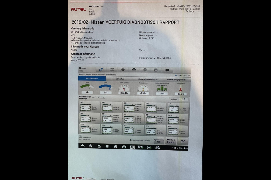 Nissan Leaf 3.Zero Limited Edition 62 kWh | SOH 91% | 360 Camera | Apple Carplay | BOSE |