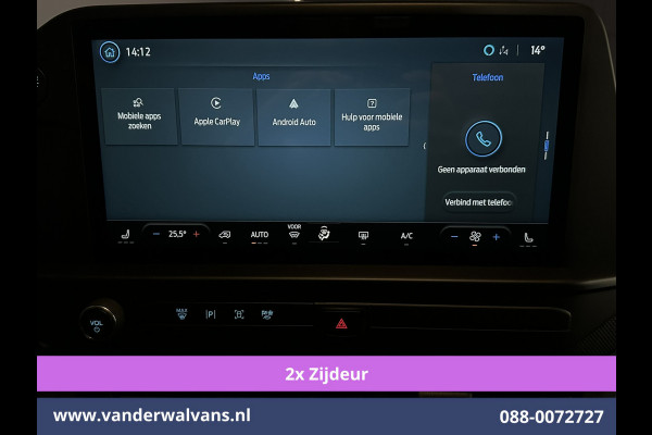 Ford Transit Custom 2.0 TDCI 136pk L1H1 Euro6 Airco | 2x zijdeur | Camera | LED | Cruisecontrol | Apple Carplay Android Auto, Parkeersensoren, Verwarmde voorruit, Bijrijdersbank, Stoelverwarming, 2800kg trekvermogen