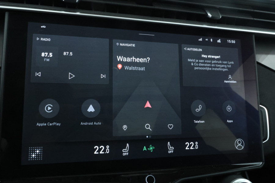 Lynk & Co 01 1.5 360 Graden, Navigatie, Climate, Full black