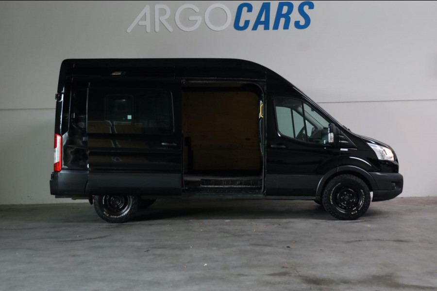 Ford Transit 350 2.0 TDCI L2/H2 Trend AWD 4X4 170PK ZWART AIRCO TREKHAAK CRUISE 12/2018 LEASE V/A € 112,- pm INRUIL MOGELIJK
