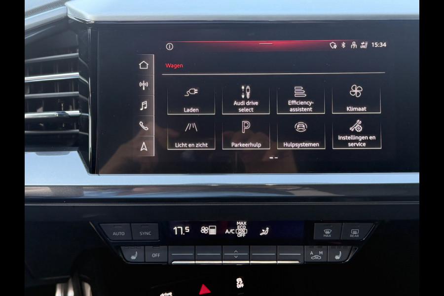 Audi Q4 Sportback e-tron 40 S edition 77 kWh, 2 x S-LINE, vol zwart lederen sport leder, SOH 95 %, 1e eigenaar, NL auto met nap